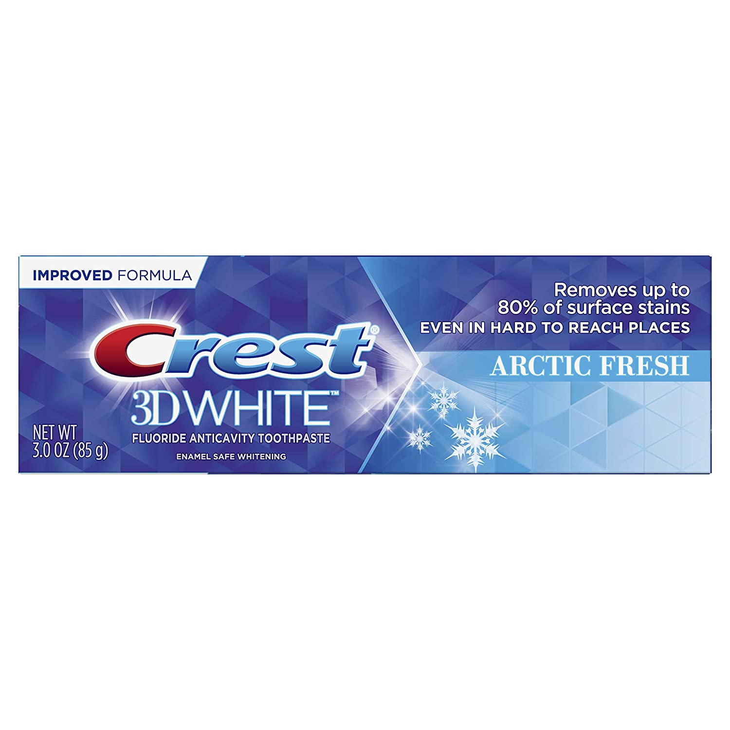 фото Отбеливающая зубная паста crest 3d white arctic fresh, 85 г