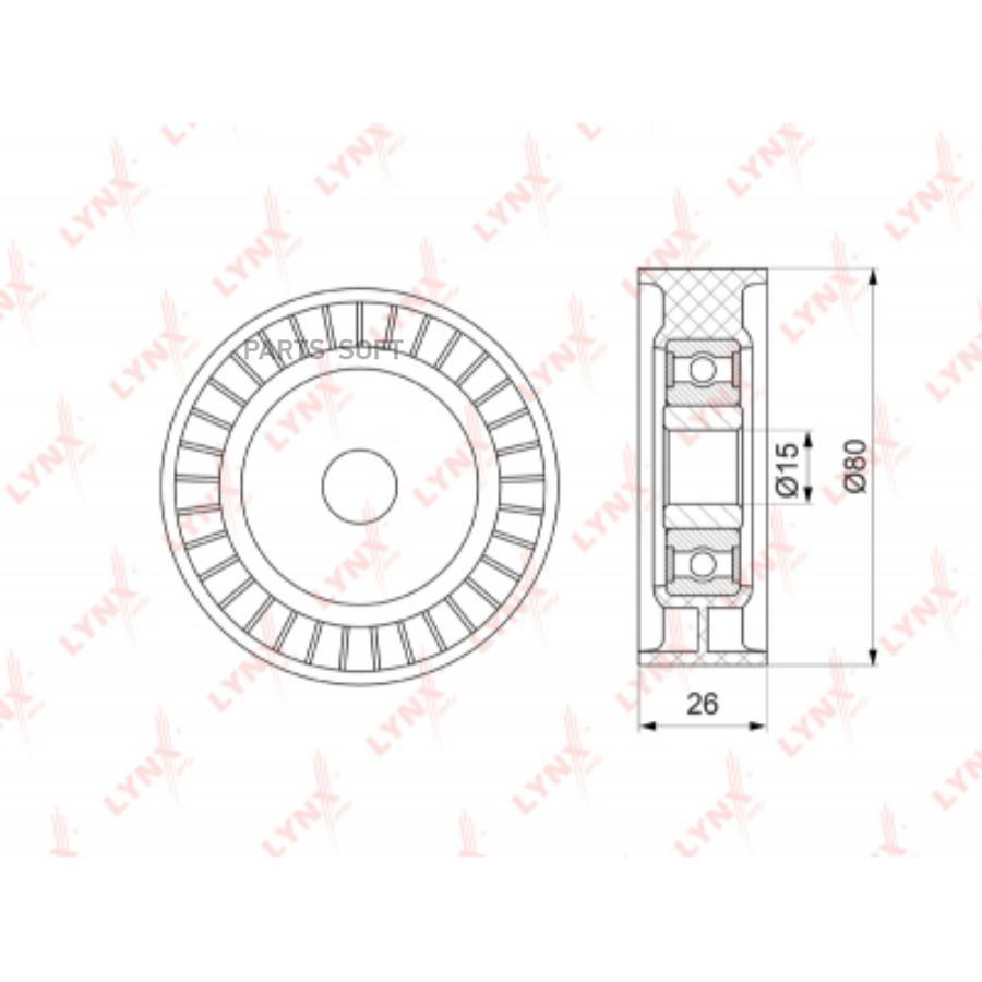 

Ролик Руч.Ремня Ssang Yong Rexton Ii 2006- LYNXauto PB-5340