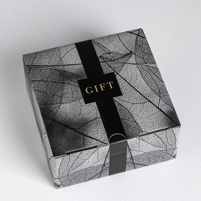 

Коробка‒пенал «GIFT», 15 × 15 × 7 см, Коллекция упаковки "Gift"