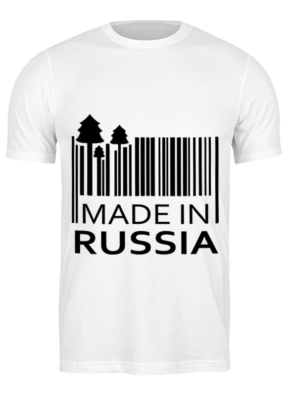 

Футболка мужская Printio Made in russia белая 2XL, Белый, Made in russia