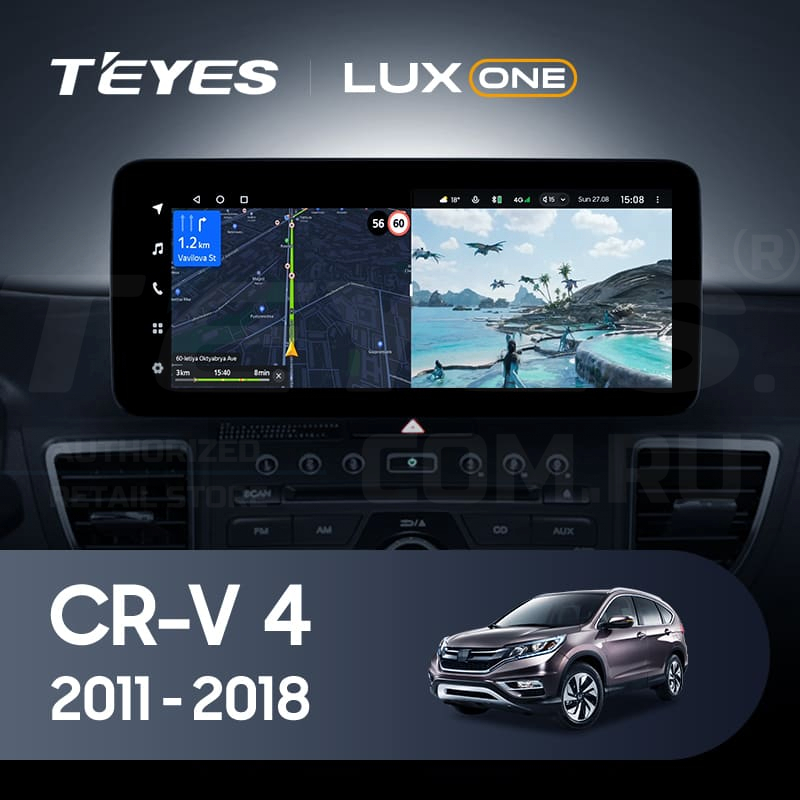 

Штатная магнитола Teyes LUX ONE 4/32 Honda CR-V 4 RM RE (2011-2018) Тип-С, Lux One