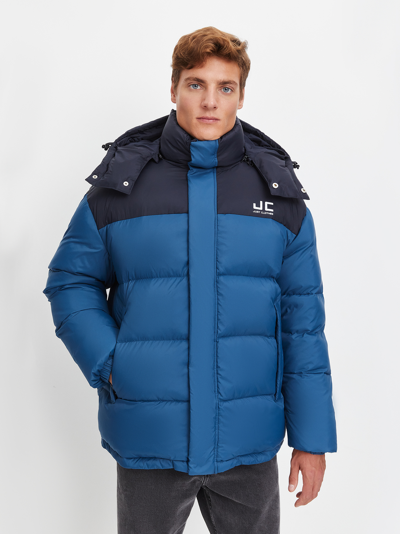

Куртка мужская Just Clothes 443533 синяя 58 RU, Синий, 443533