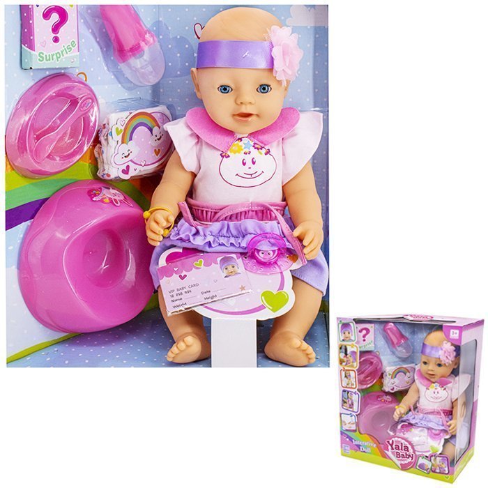 

Пупс Baby Love 029ABL функция с кнопки, с аксесс. в коробке