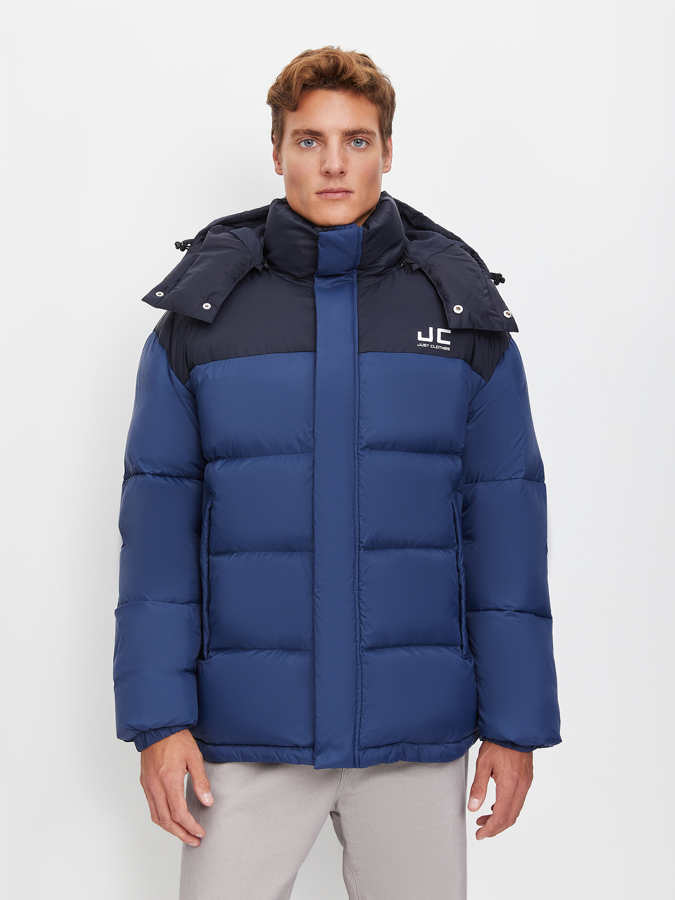 

Куртка мужская Just Clothes 443536 синяя 56 RU, Синий, 443536