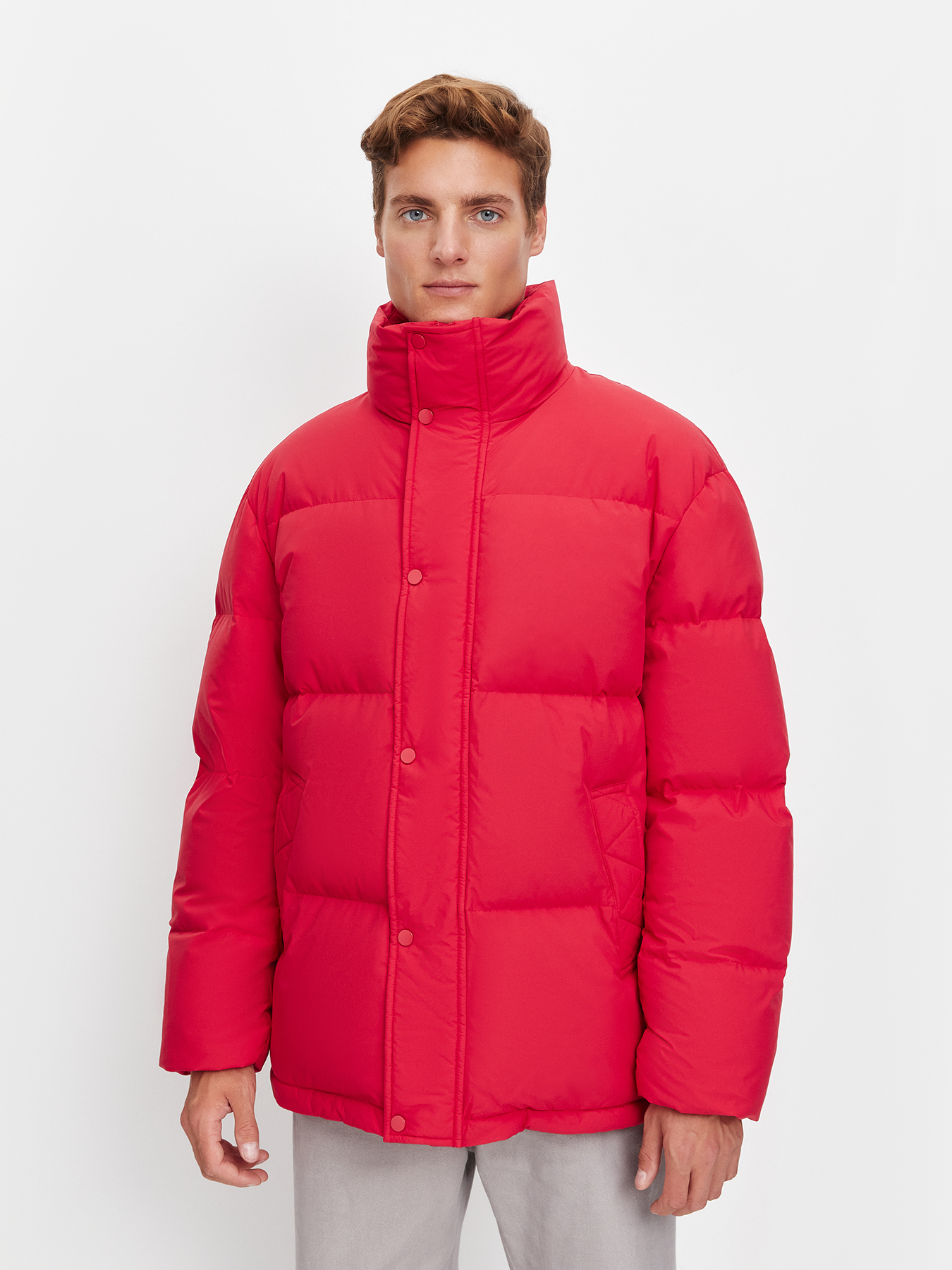 

Куртка мужская Just Clothes 443538 красная 56 RU, Красный, 443538