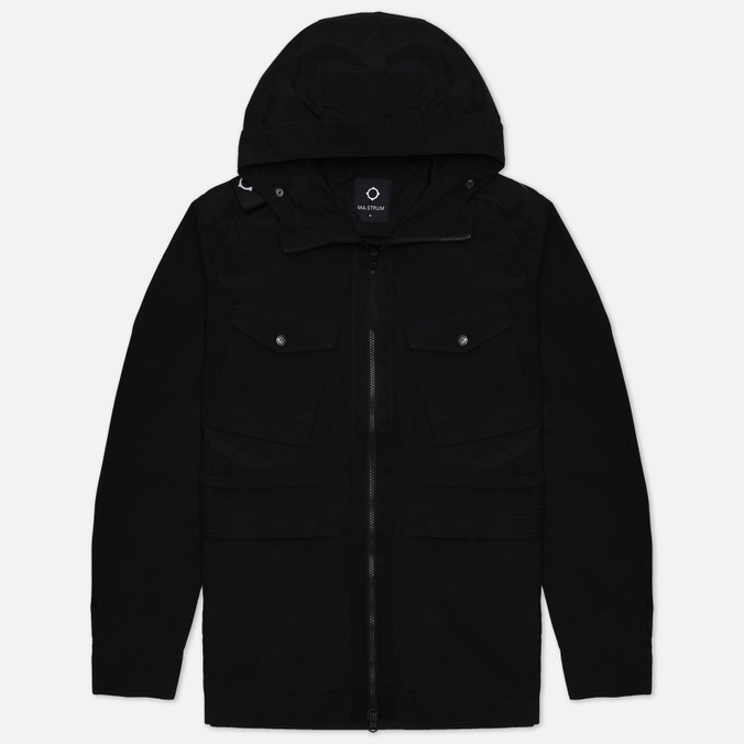 Мужская демисезонная куртка MA.Strum Hooded чёрный, Размер L