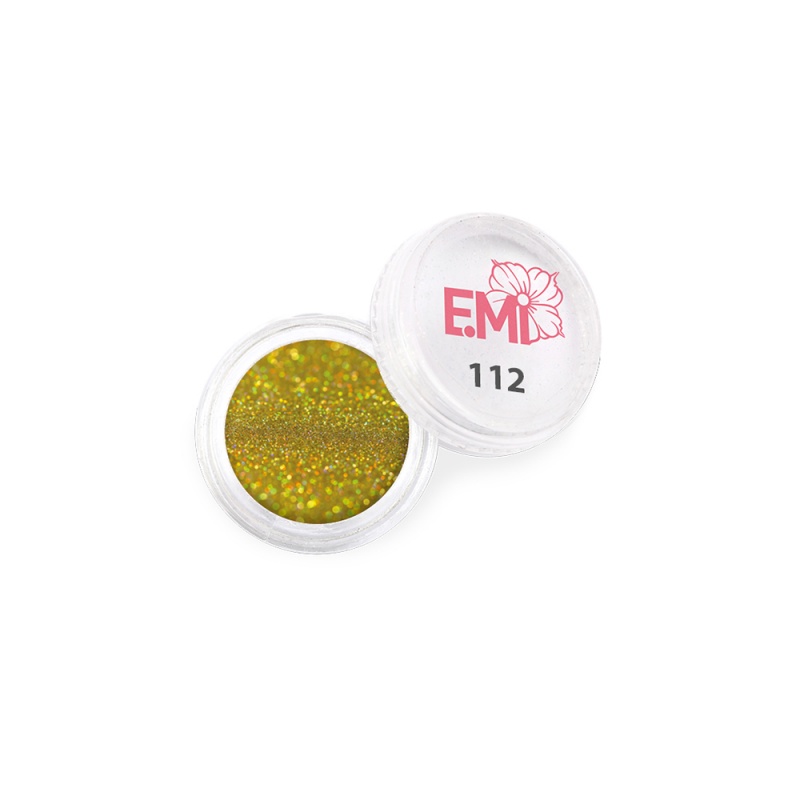 

E.Mi, Пыль голографическая №112, 14 г., Золотистый