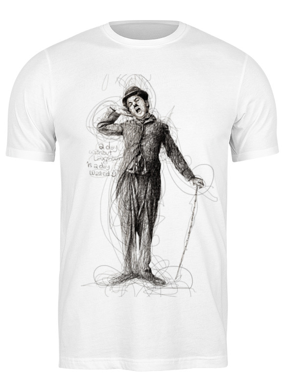 

Футболка мужская Printio Charlie chaplin белая 2XL, Белый, Charlie chaplin