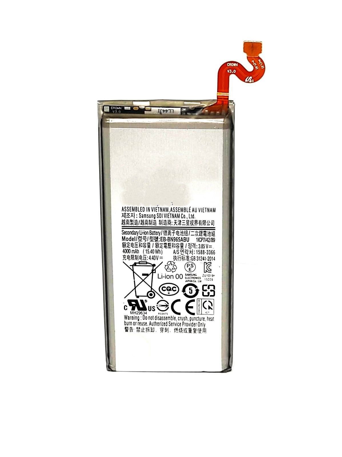

Аккумулятор для телефона Samsung Galaxy Note 9 SM-N960F EB-BN9650ABU мАч 4000