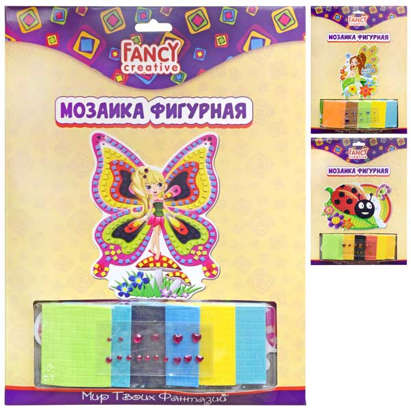 

Мозаика Fancy Creative из мягких плиток и страз фигурная