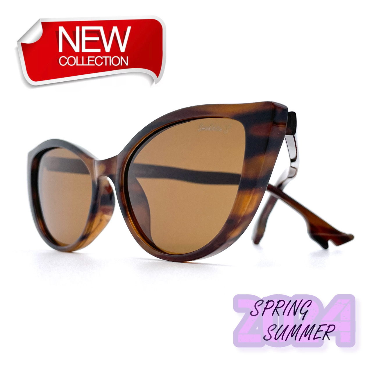 Солнцезащитные очки женские Smakhtin'S eyewear & accessories LK1899 коричневые