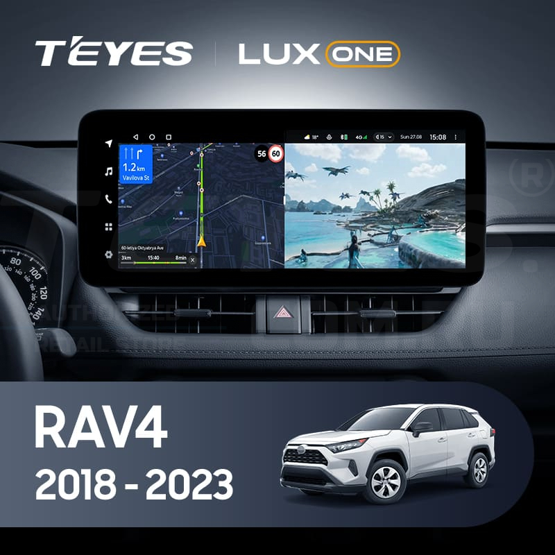 

Штатная магнитола Teyes LUX ONE 4/32 Toyota RAV4 5 XA50 (2018-2023), Lux One