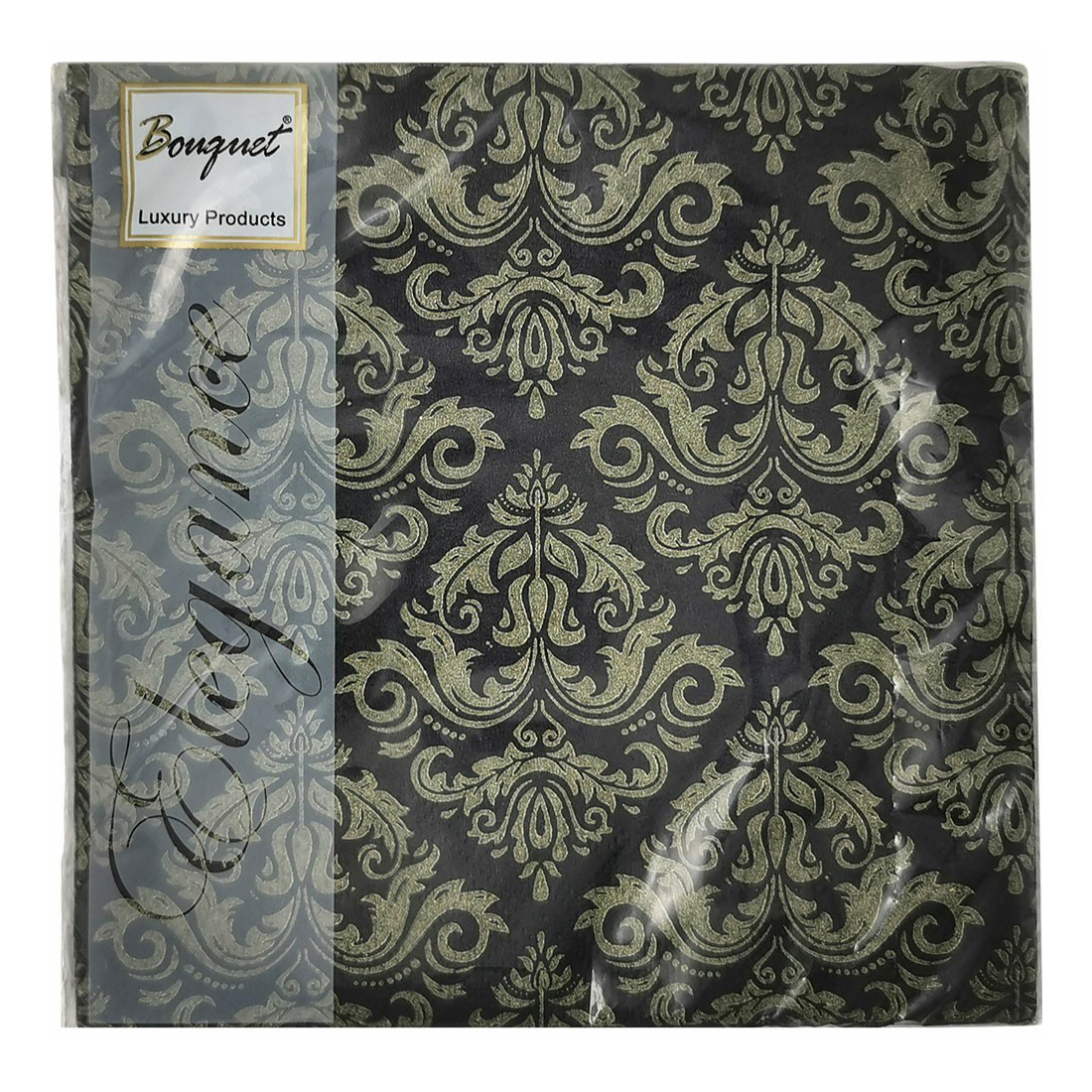 

Бумажные салфетки Bouquet Elegance Черные двухслойные 33 х 33 см 25 шт