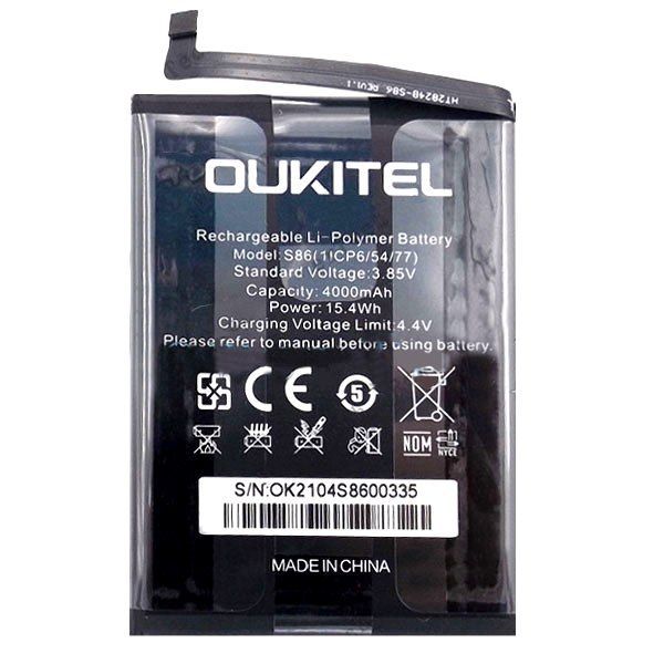 

Аккумулятор для телефона S86 Oukitel WP12/12 Pro мАч 4000