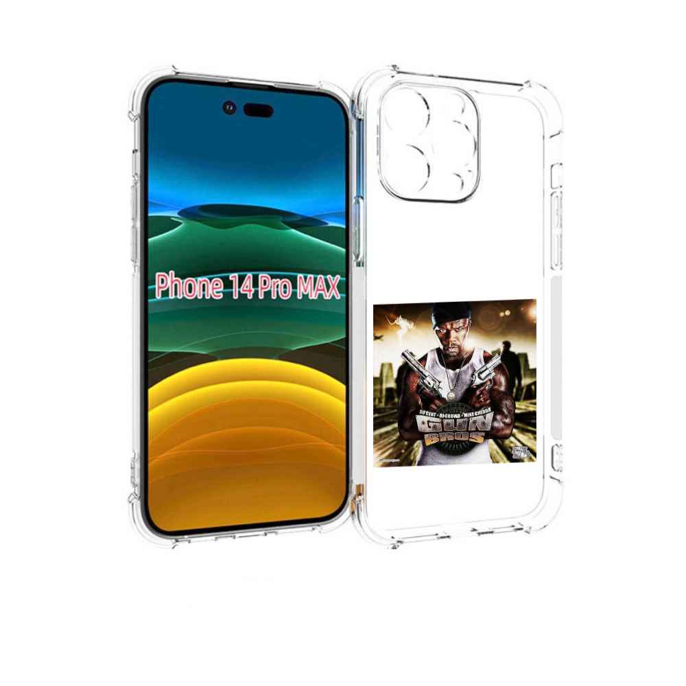 

Чехол MyPads 50 Cent - Gun Bros для iPhone 14 Pro Max, Прозрачный, Tocco