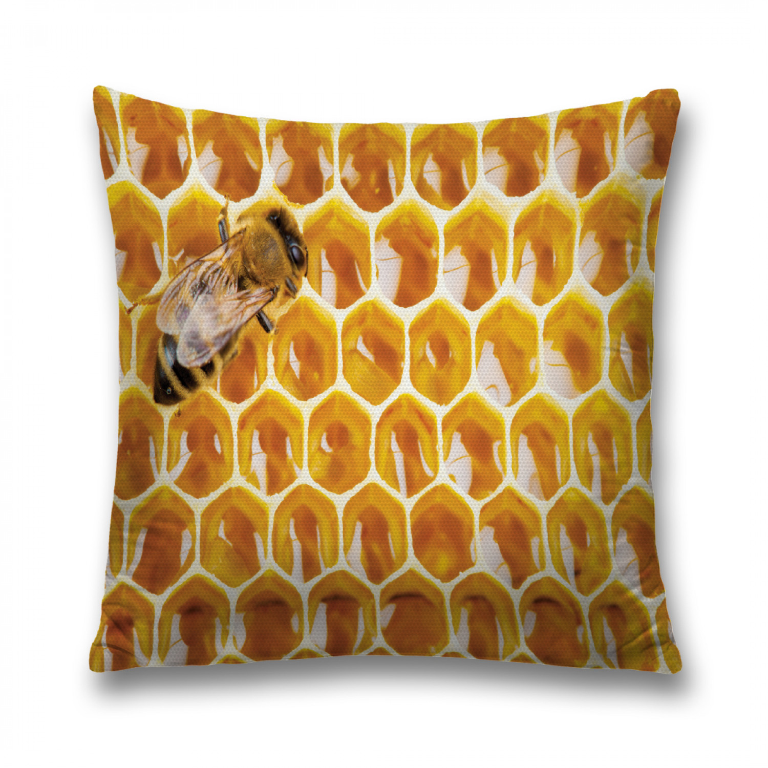 

Наволочка декоративная JoyArty "Соты с медом" на молнии, 45x45 см, Желтый, Соты с медом