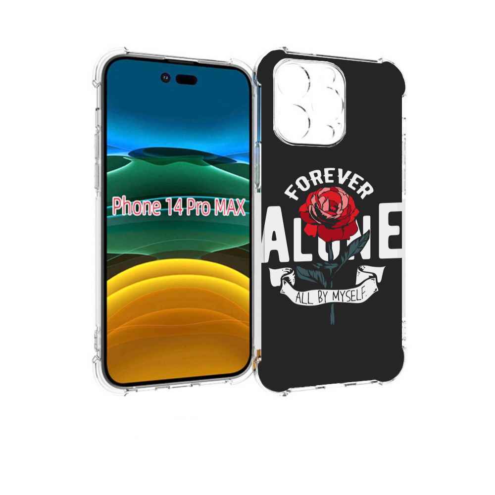 

Чехол MyPads Alone для iPhone 14 Pro Max, Прозрачный, Tocco