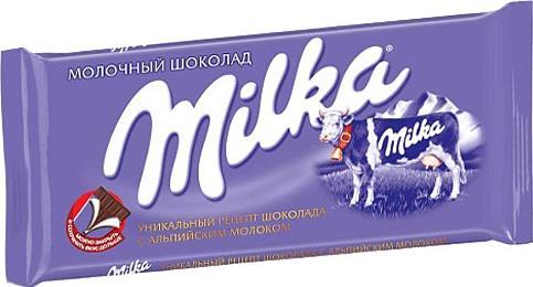 

Шоколад Milka молочный с альпийским молоком