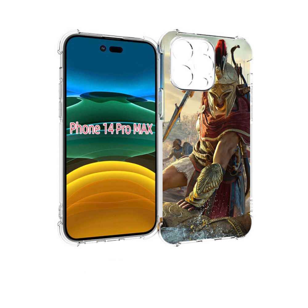 

Чехол MyPads Assassin's Creed Odyssey Kassandra мужской для iPhone 14 Pro Max, Прозрачный, Tocco