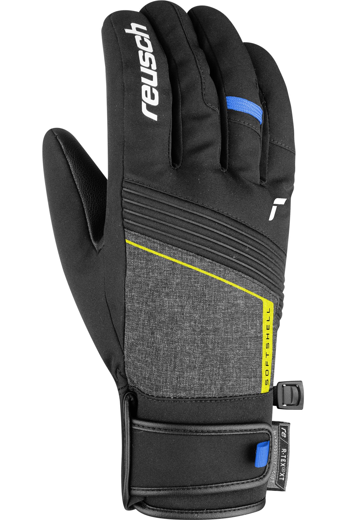 

Перчатки Reusch Luca R-Tex Xt Black Mel/Saf.yell/B.blue (Inch (Дюйм):7,5) 2023-24, Желтый;черный, Luca R-Tex Xt