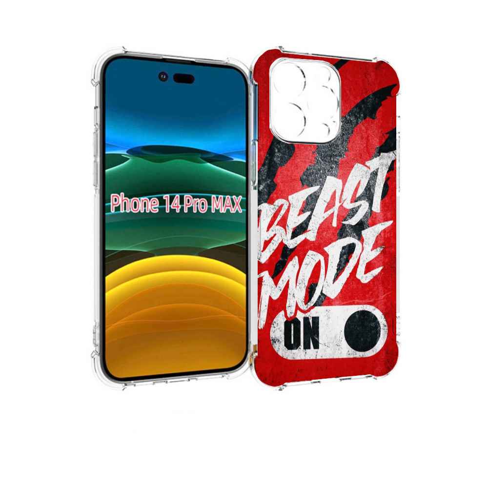 

Чехол MyPads BEAST inside You для iPhone 14 Pro Max, Прозрачный, Tocco