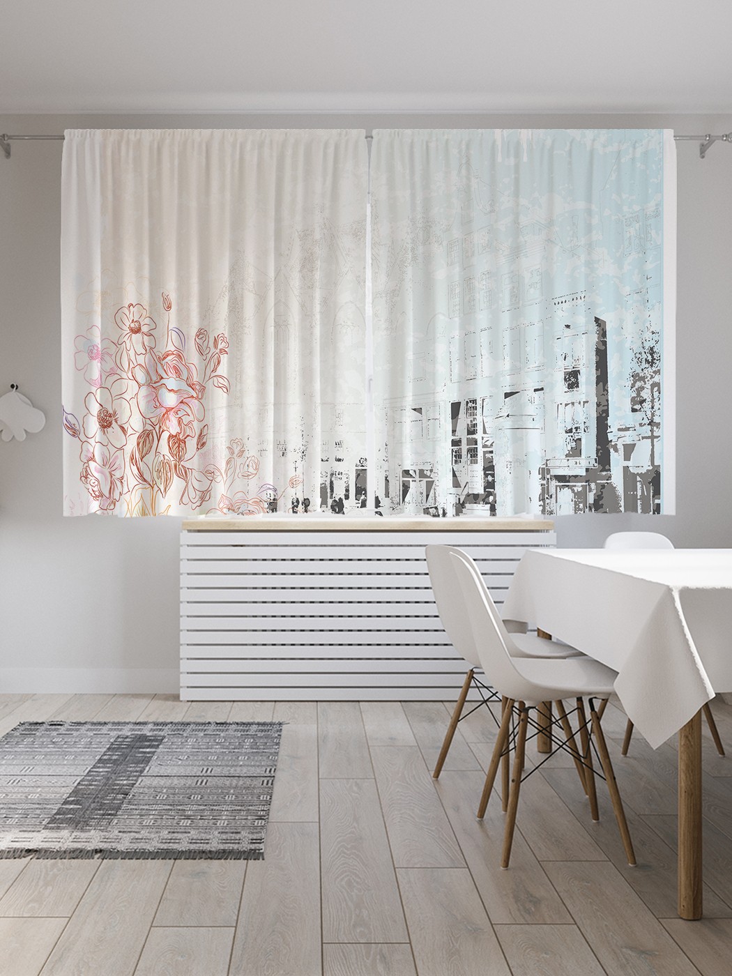 

Шторы JoyArty с фотопечатью "Цветочный Амстердам" из сатена, 290х180 см, Цветочный Амстердам