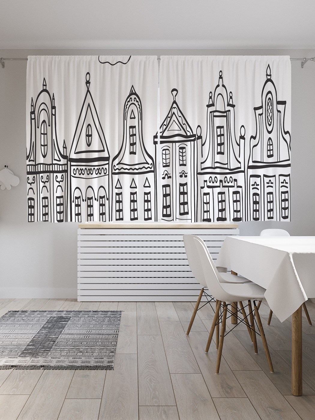 

Шторы JoyArty с фотопечатью "Панорама Амстердама" из сатена, 290х180 см, Панорама Амстердама