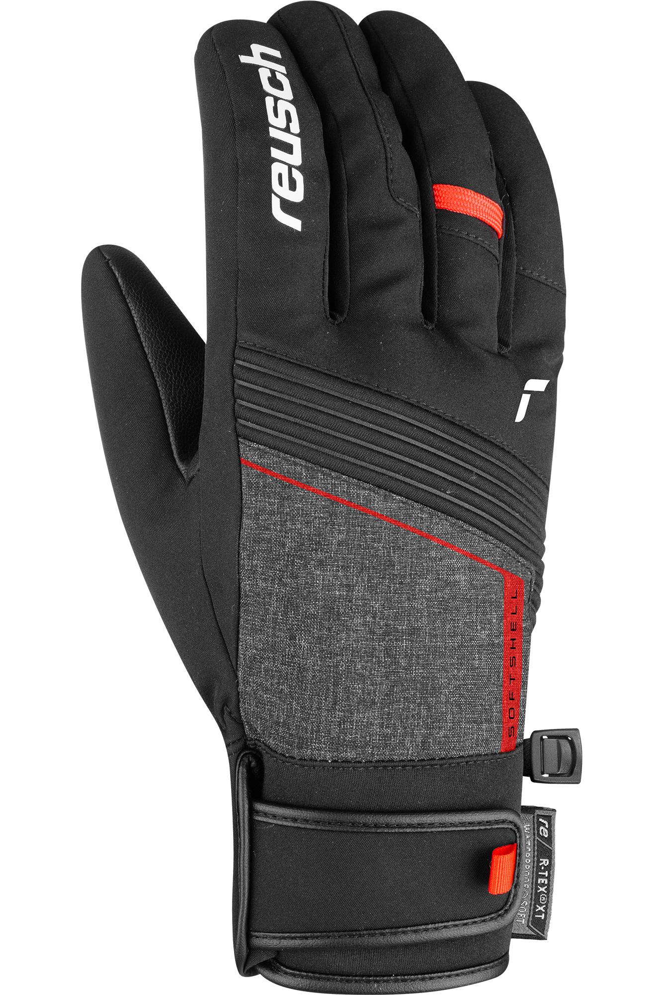 

Перчатки Reusch Luca R-Tex Xt Blck/Blck Melang/Fire Red (Inch (Дюйм):8) 2023-24, Красный;черный, Luca R-Tex Xt