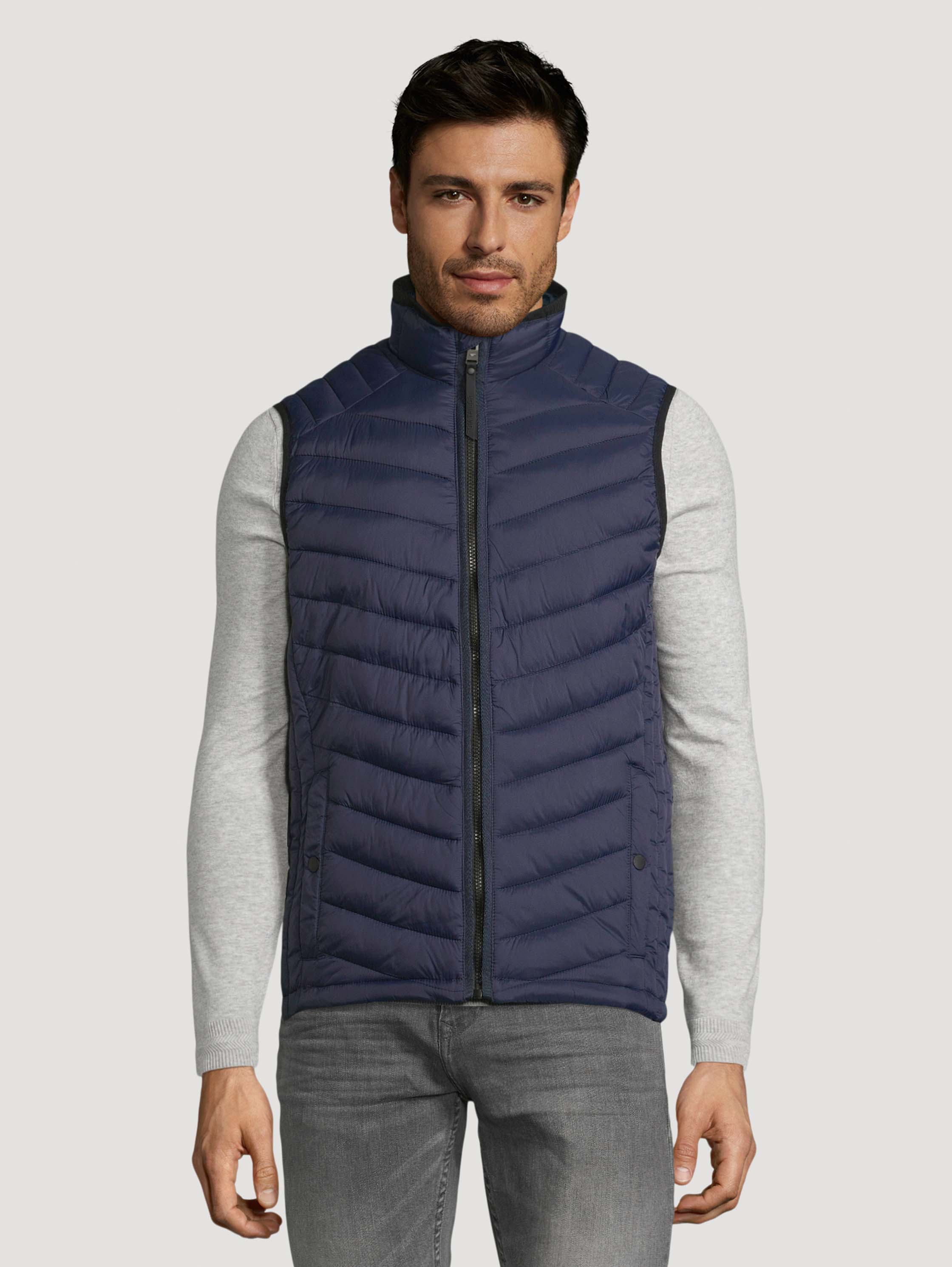 

Утепленный жилет мужской TOM TAILOR 1028371 синий S, 1028371