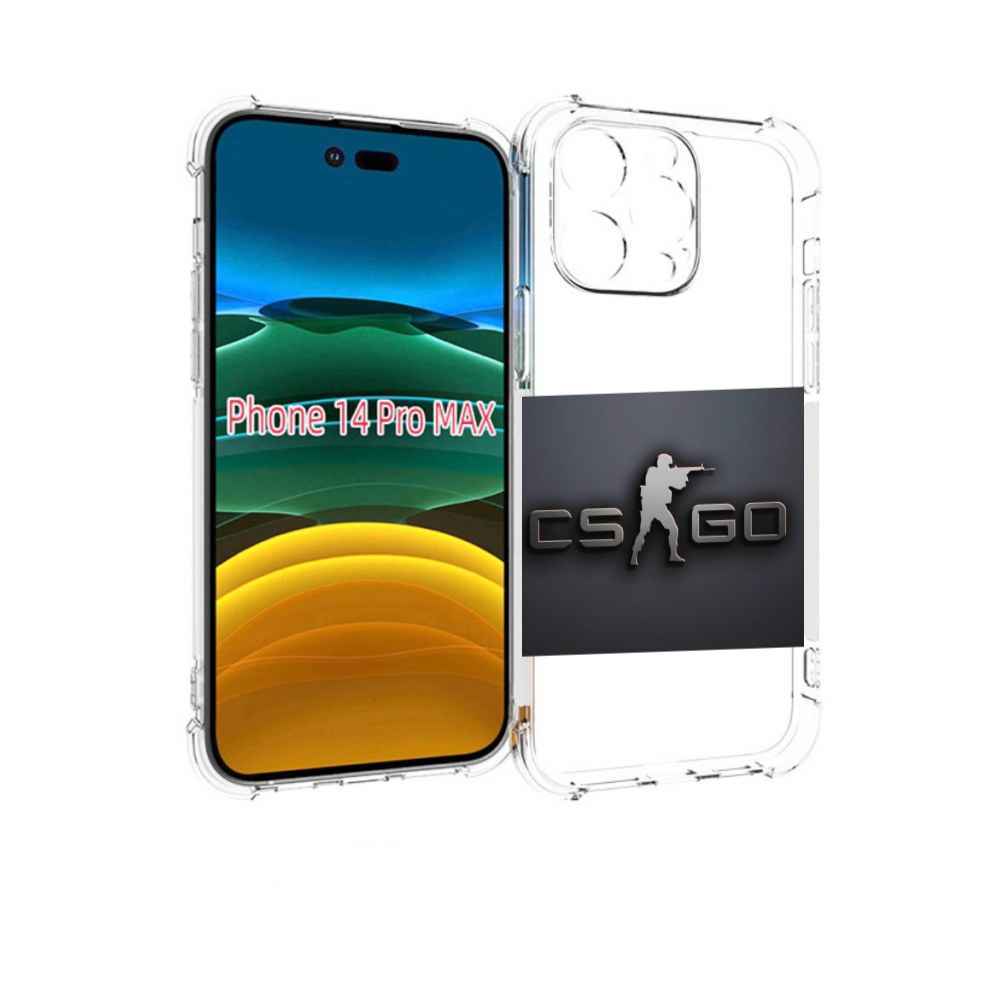

Чехол MyPads CS go логотип мужской для iPhone 14 Pro Max, Прозрачный, Tocco