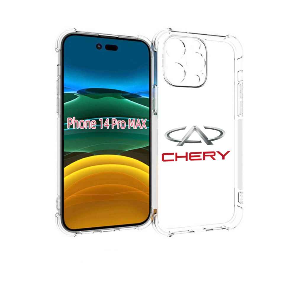 

Чехол MyPads Chery-3 мужской для iPhone 14 Pro Max, Прозрачный, Tocco
