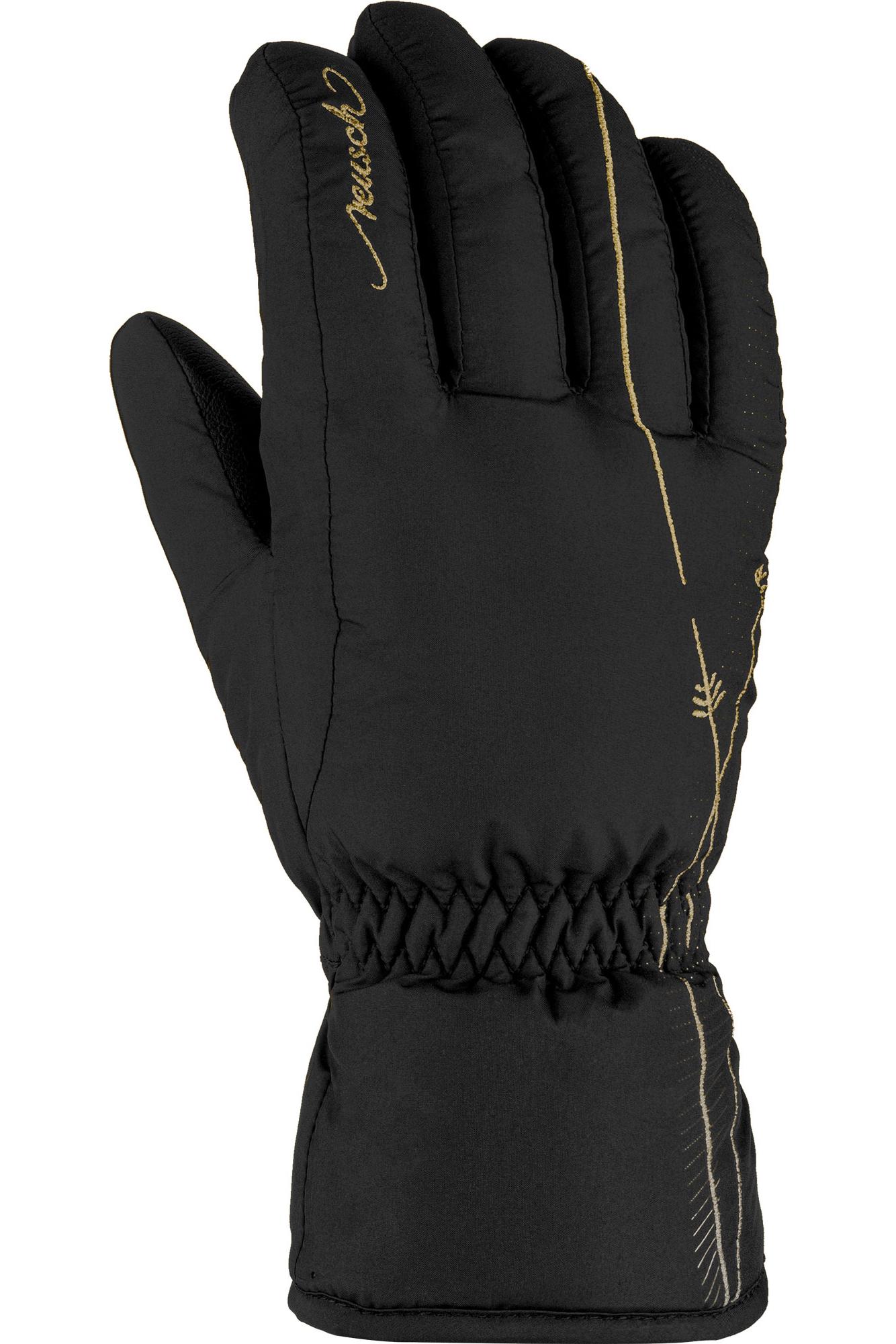 

Перчатки Reusch Yana Black/Gold (Inch (Дюйм):8) 2024-25, Желтый;черный, Yana