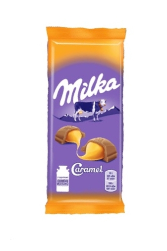 

Шоколад Milka Карамельная начинка 90 г