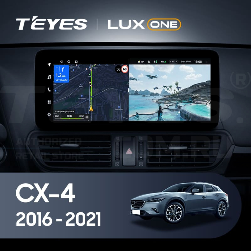 

Штатная магнитола Teyes LUX ONE 4/32 Mazda CX-4 (2016-2021) Тип-В, Lux One