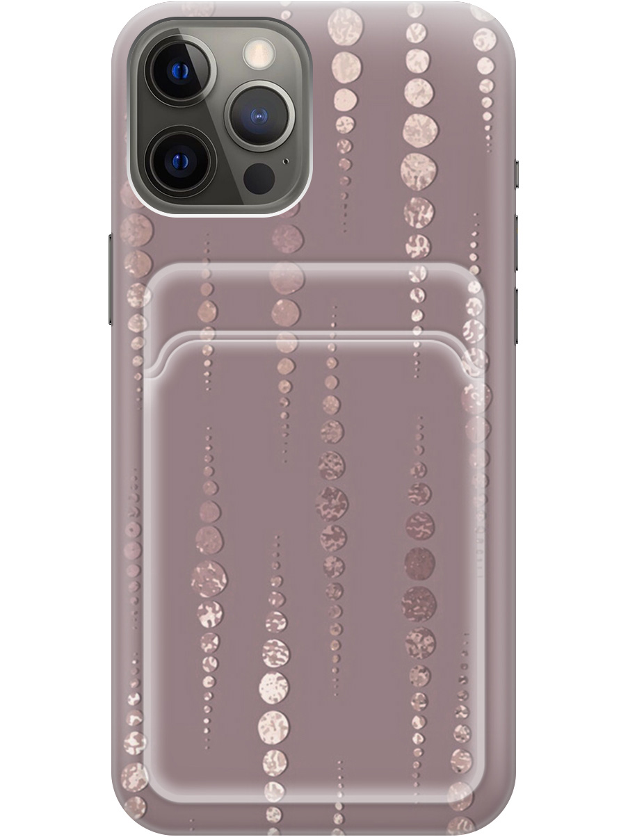 

Силиконовый чехол на Apple iPhone 12 Pro Max с рисунком "Монеты в розовых песках", Белый;розовый, 20011974