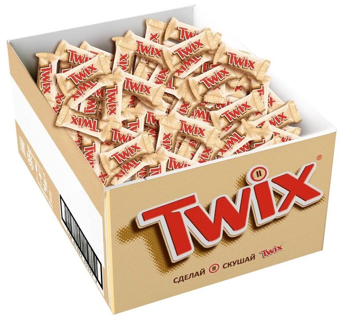 фото Батончик twix minis шоколадный 7 кг