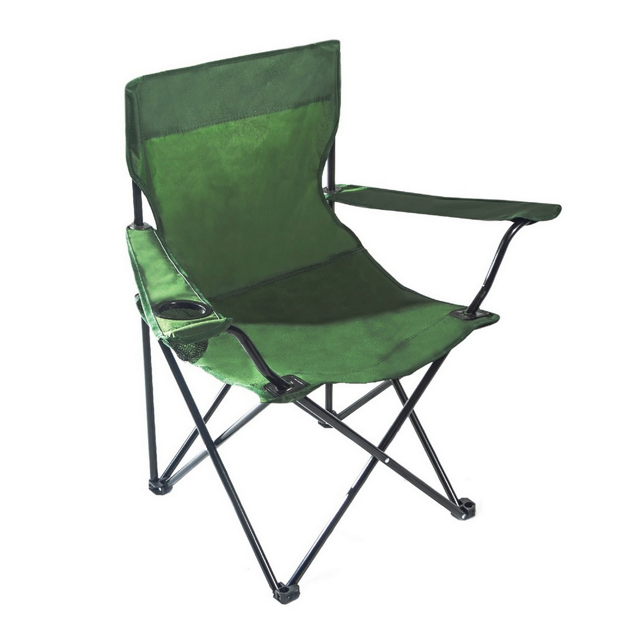 Кресло складное Greenhouse с подстаканником, 52х52х85см, зеленый