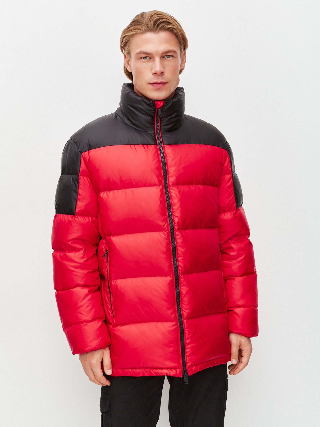 

Куртка мужская Just Clothes 443552 красная 48 RU, Красный, 443552