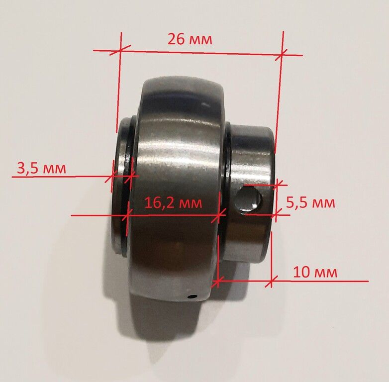 

Подшипник опорный сферический Kimotozip для снегоуборщика SunGarden BE-UC204 /П348718