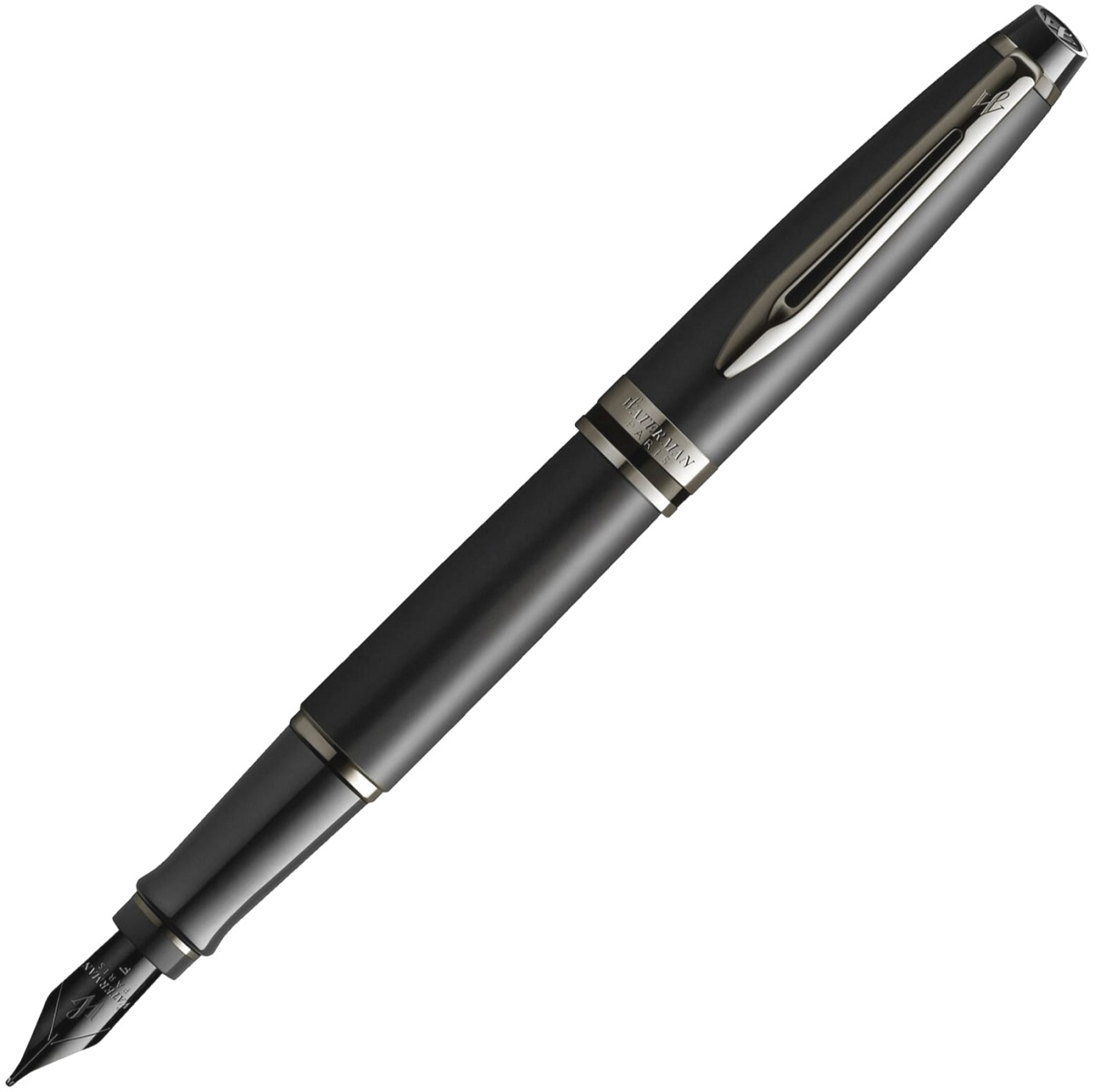 Ручка перьевая Waterman Expert DeLuxe (CW2119188) Metallic Black RT F