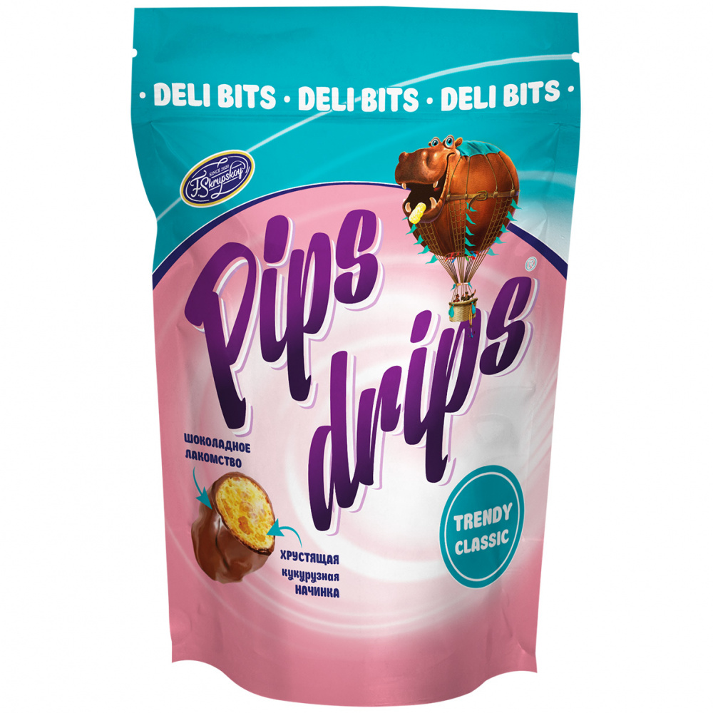 

Кукурузное драже Pips drips "Trendy Classic", в молочной шоколадной глазури, 100 г