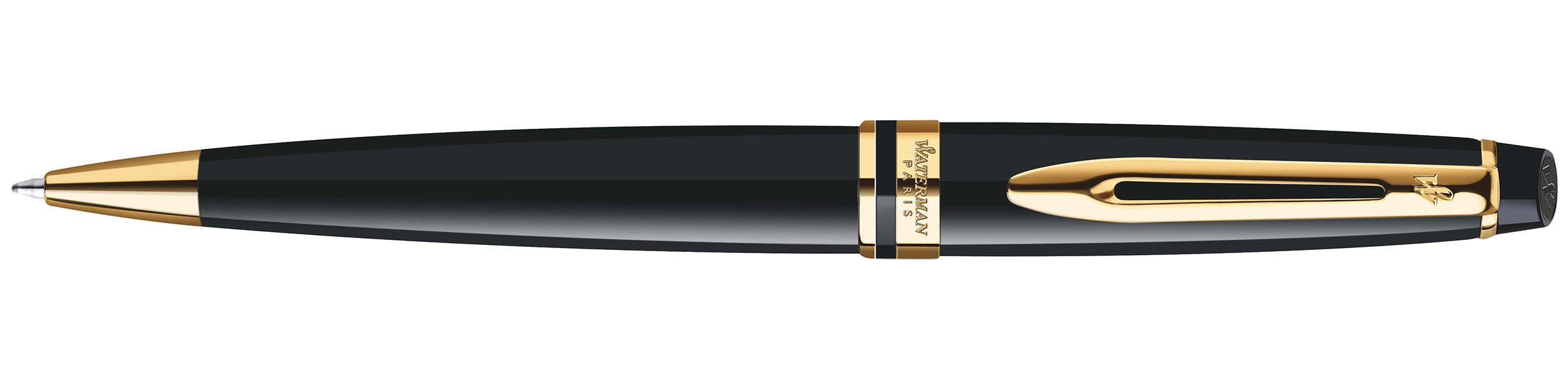 Шариковая ручка Waterman Expert 3 (CWS0951700) Black Laque GT M син. черн. подар.кор.
