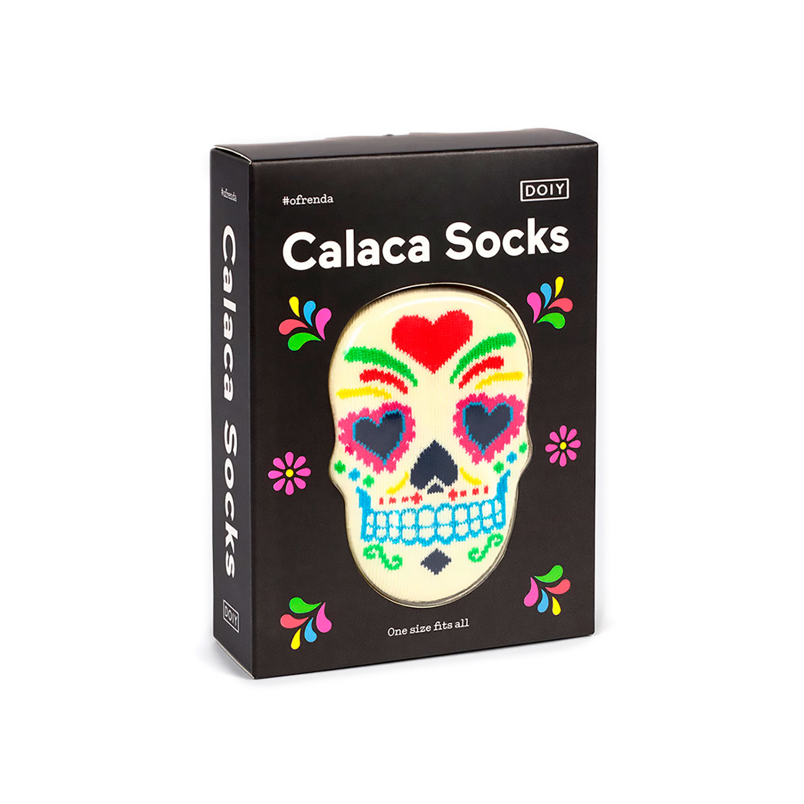 фото Носки унисекс doiy doiy_calaca_socks черные 36-44