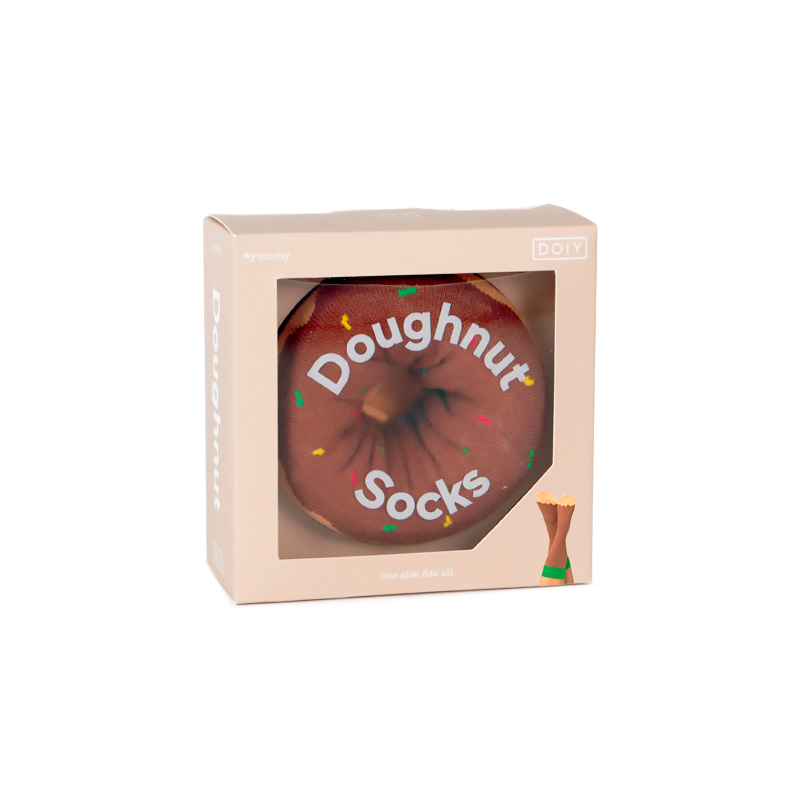 фото Носки унисекс doiy doiy_doughnut_socks_brown коричневые 36-44