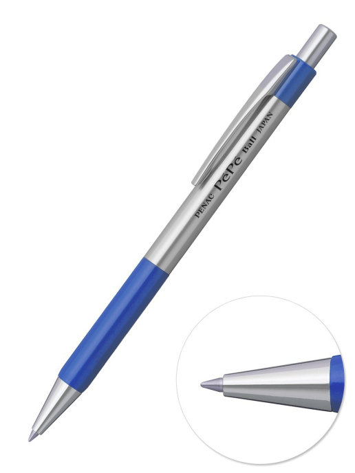 Ручка шариковая автоматическая 0,7мм PENAC Pepe, синяя