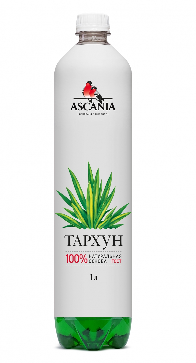 Газированный напиток Ascania Тархун, 1 л x 6 шт