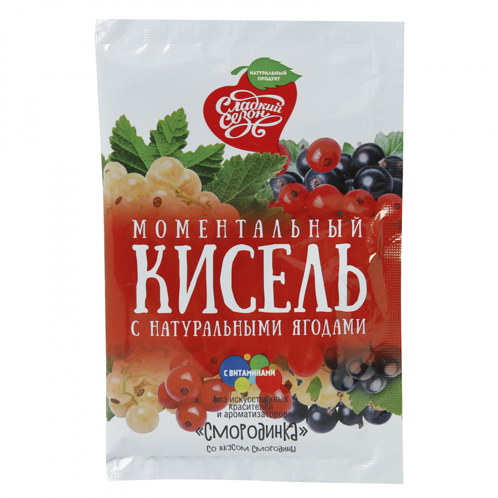 

Кисель Сладкий сезон "Моментальный со вкусом смородины", 30 г