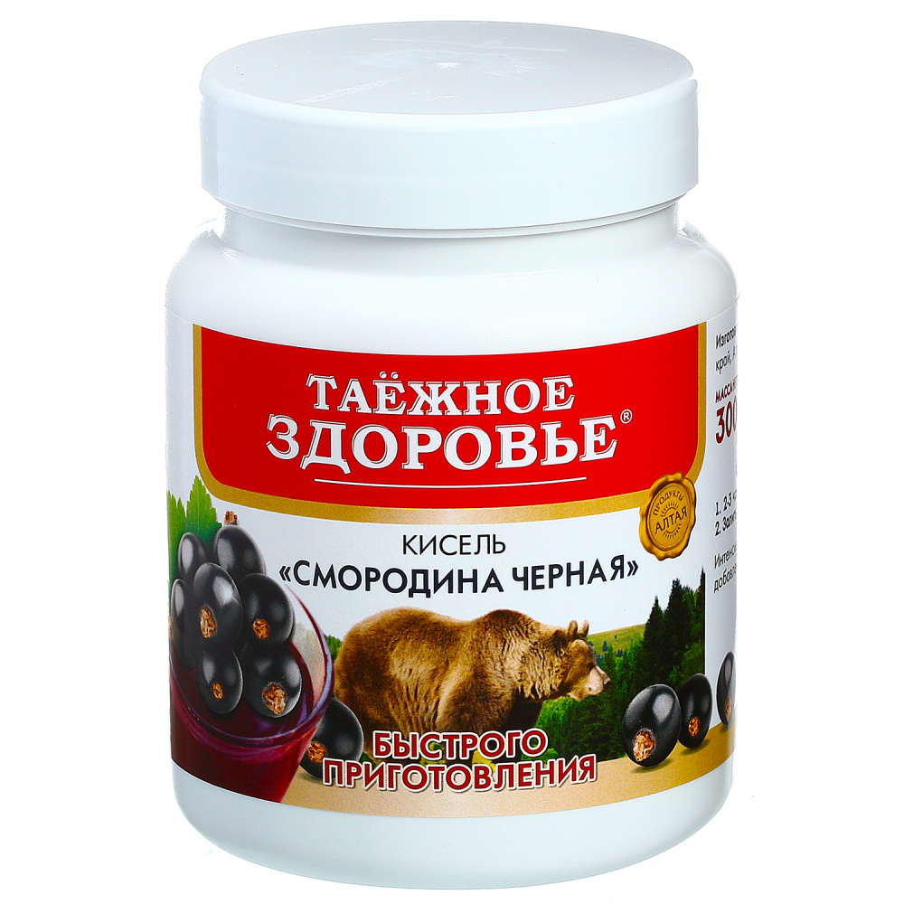 

Кисель натуральный Таежное здоровье "Черная смородина", быстрого приготовления, 300 г