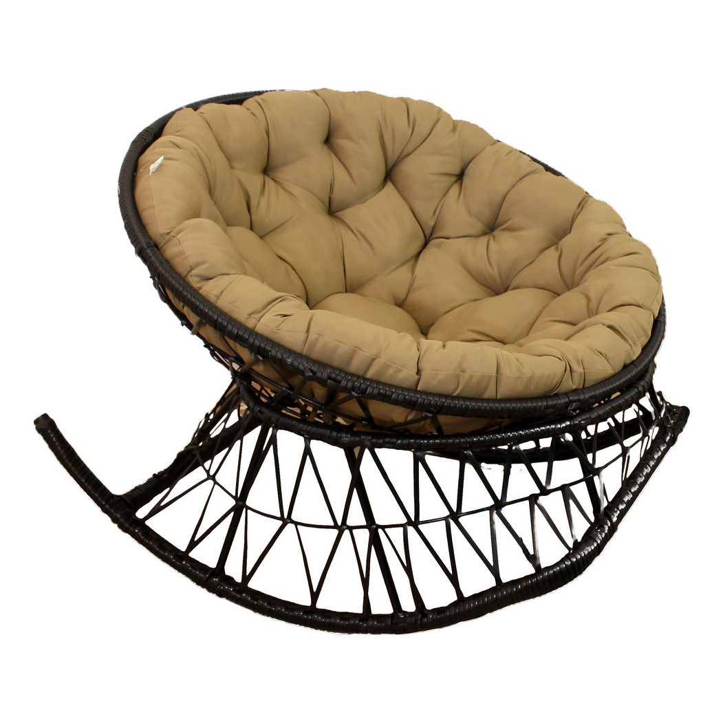 Кресло-качалка GreenGard коричневое 80 x 102 x 110 см