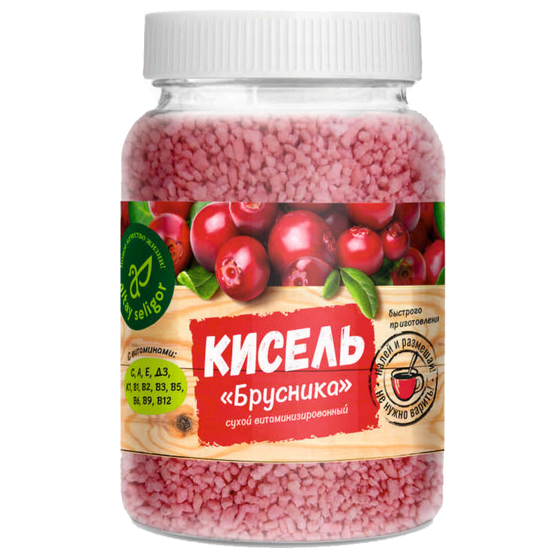 

Кисель быстрого приготовления Altay seligor "Брусника", витаминизированный, 230 г